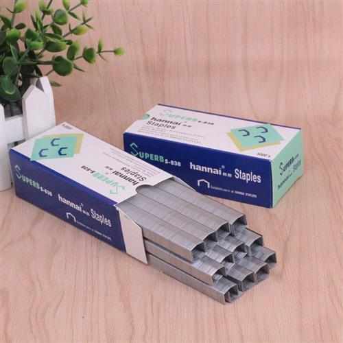 10盒 S-838订书针驼背形B8订书钉HP-88书钉拱形加长 瑞.宝838