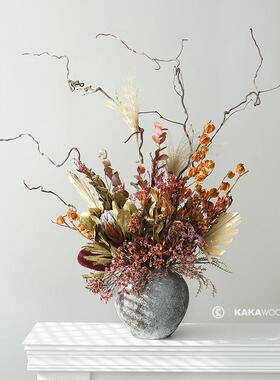 天然手工创意花束插花神器高级植物干花花艺摆设装饰