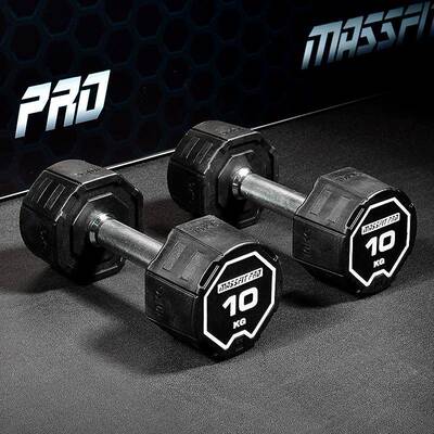 马西（MASSFIT）PRO专业版环保PVC固定哑铃哑铃架男士家用健身房