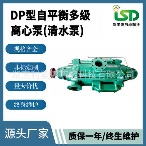 长沙水泵厂家多级自平衡泵 自平衡离心泵 DP280-100×6卧式多
