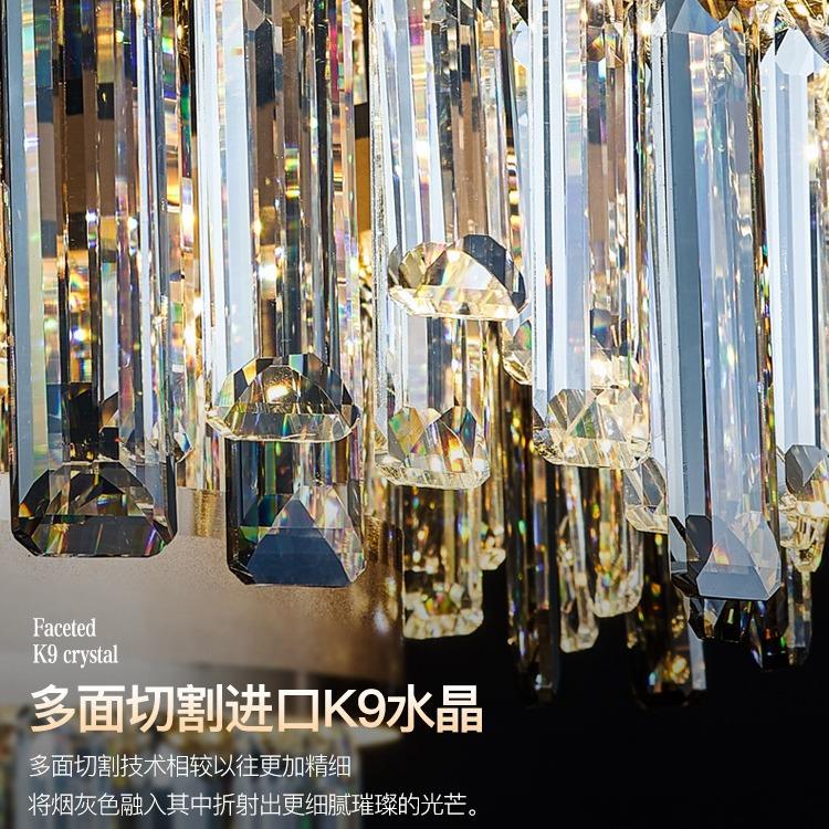 新款直销中山美式新款后现代轻奢水晶吊灯客厅主灯欧式大厅卧室餐