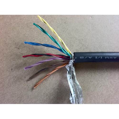 UL2464 AWG25*7P双绞多芯屏蔽线/伺服专用柔性电缆编码器线可定制