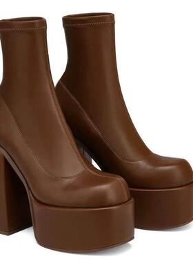 女高跟靴弹力靴women high heel boots short boots big size 42