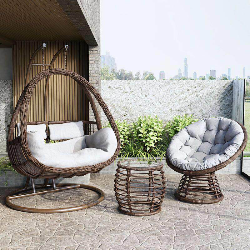 家用阳台吊椅庭院吊篮藤椅室内秋千吊床椅子花园露台户外摇篮椅子