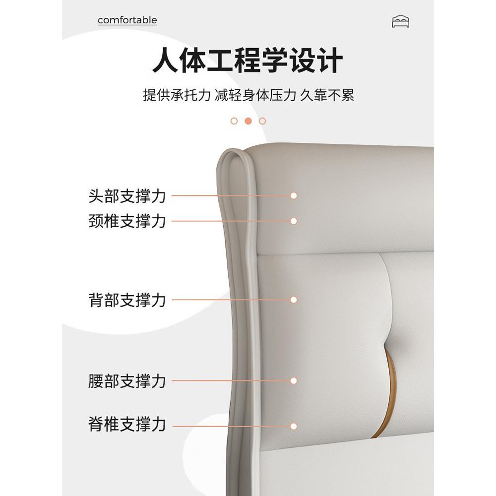 现代简约板软人家科技头床头双靠背靠垫床靠457布免洗单背买包用
