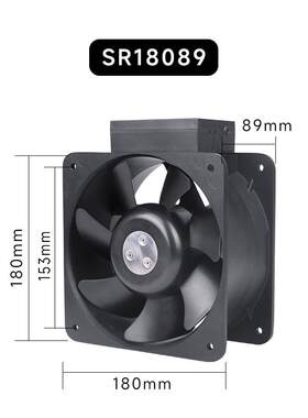 AC18090风扇810器*10*8HPV9mm耐8高温轴流风扇220V电柜机柜散热风