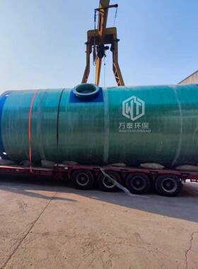 成品玻璃钢一体化预制泵站地埋式污水提升泵站万泰环保智造