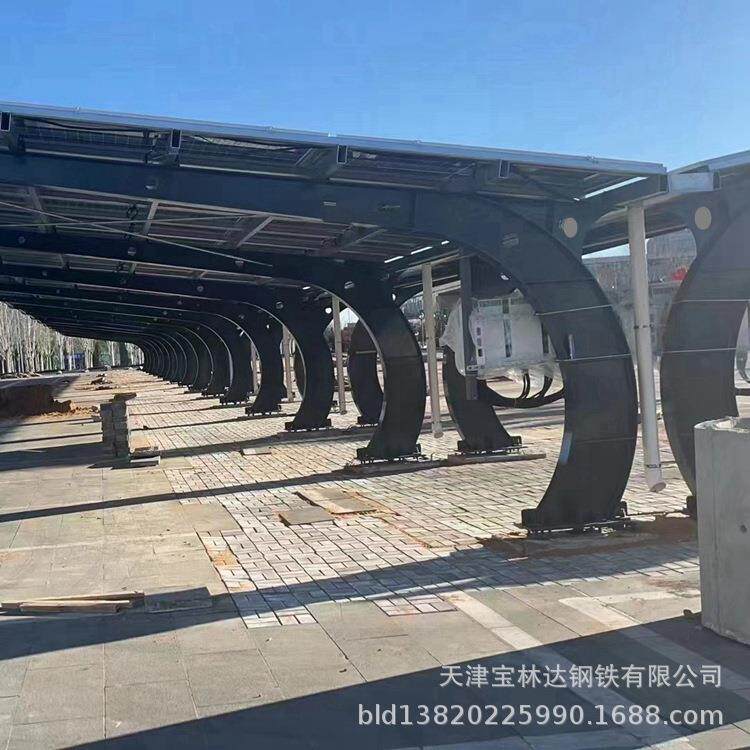 设计安装光伏停车棚露天停车场太阳能停车棚环保太阳能汽车雨篷