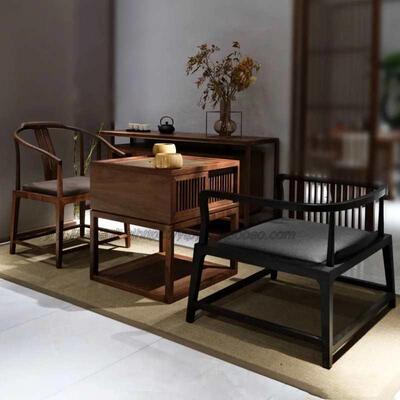 新中式白蜡木实木围棋桌棋牌象棋桌用创意民宿休闲棋盘桌椅组合