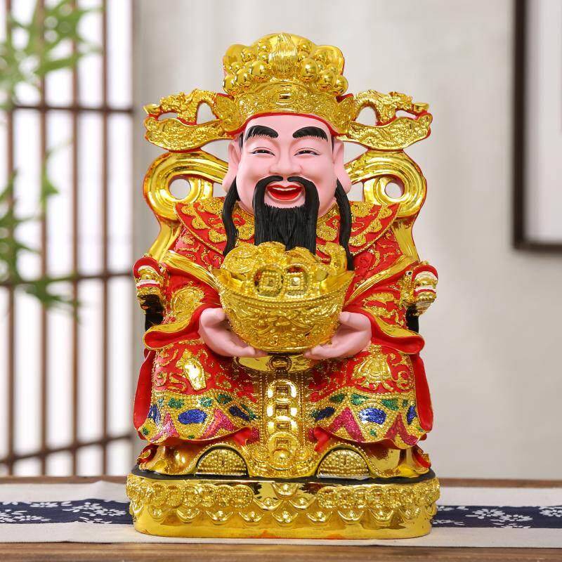 12寸包邮特价 财神爷 文财神 财神 摆件树脂乔迁开 业创意礼品