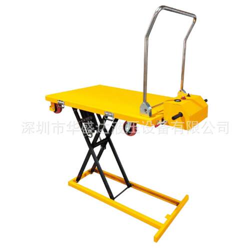 电动随车升降车液压电动搬运平台便携式折叠平台车起升手推车