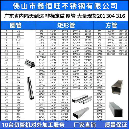 304不锈钢方管201不锈钢圆管25*30*38*40*50不锈钢矩形方通拉丝