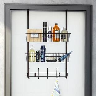 门后挂钩挂衣架加长高卧室门背挂衣勾门上收纳置物架房门口挂繁星