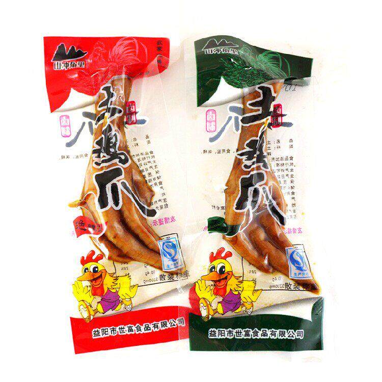 山冲角里土鸡爪散称卤制鸡爪鸡脚凤爪即食麻辣零熟食小吃湖南特产