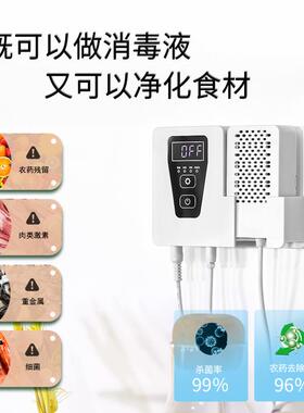 果蔬净化器水果蔬菜肉类清洗机洗菜机次氯酸生成发生器灭菌消毒器