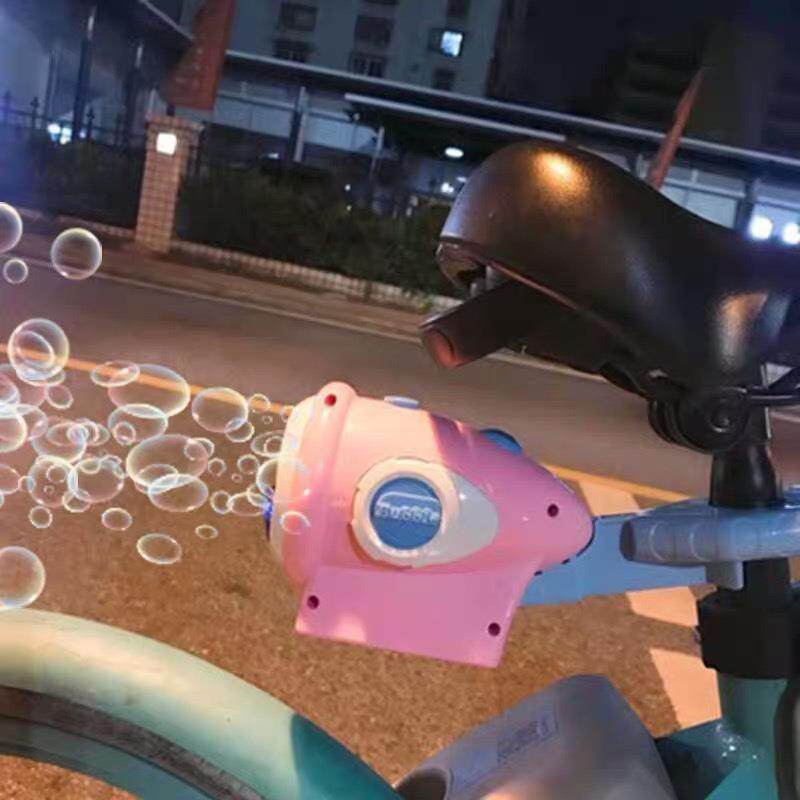 儿童单车泡泡机灯光夜光全自动吹泡泡自行车男女孩户外玩具礼物