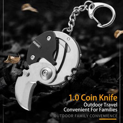Keychain Screwdriver Multifunctional Hexagon Coin Outdoor ED