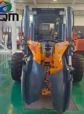 Four blade shovel type tree digging machine forest tree