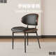 复古伊姆斯餐椅设计师家用实木软包意式 靠背椅酒店会客洽