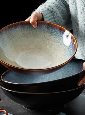 窑变釉大号汤碗面条碗汤盘家用2024新款水煮鱼肉片大碗酒店餐具KS