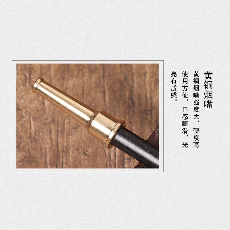 RAT老传统纯铜锅烟斗男子士旱烟杆烟丝专用式纪晓岚袋烟嘴烟斗全