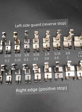 平车固定挡边压脚0.1 0.2 0.3 0.6左右止口切线压明线压脚12463RH