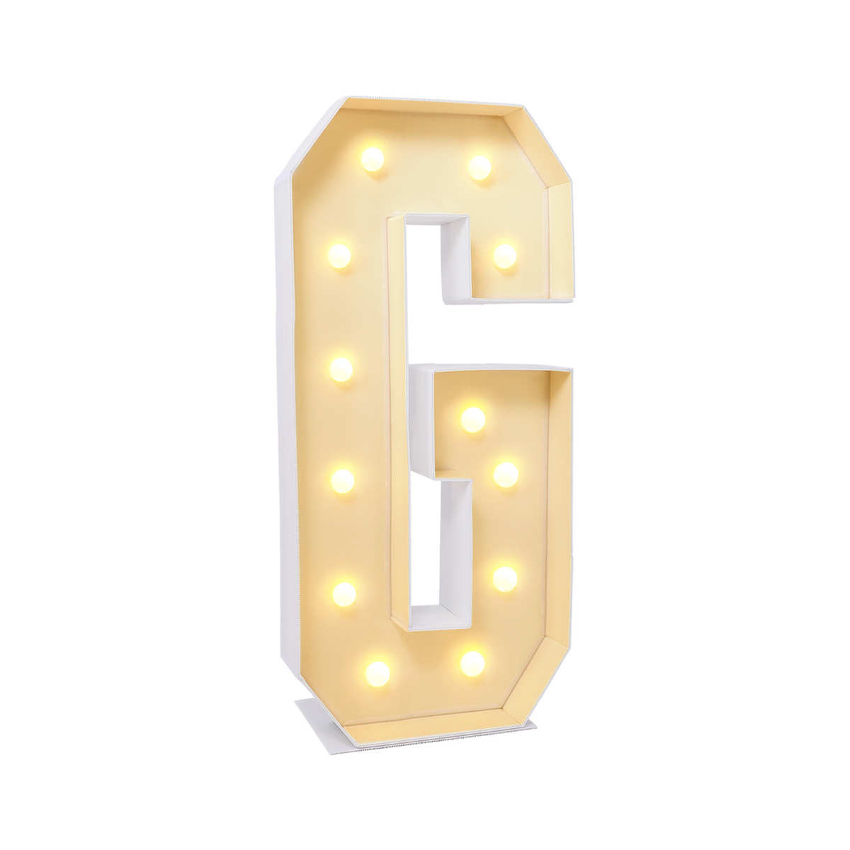 框架盒发光灯字母数字kt立体生日派对g板led气球马赛克