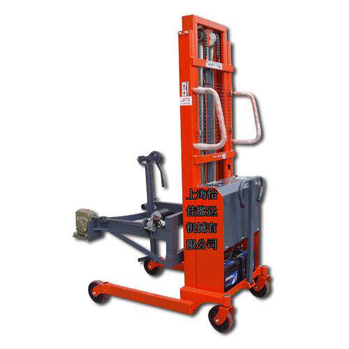 电动油桶倒料车 （电翻转）手推电升油桶车