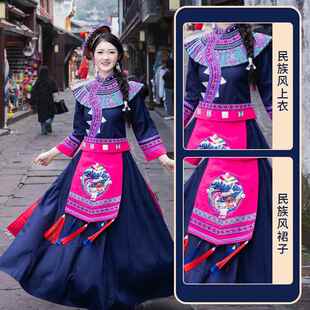 正品新款毛南族服装成人女品手少数民族经典缝式花竹帽饰头饰演款