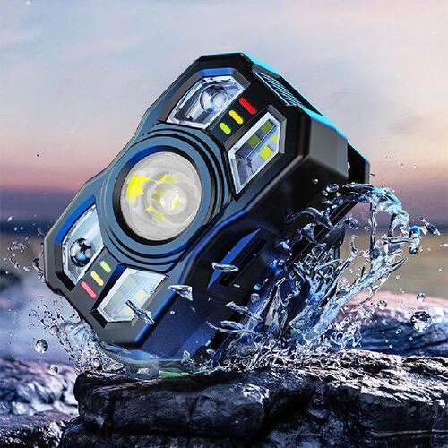LED Induction Headlamp 5 Gears Super Bright Headlight