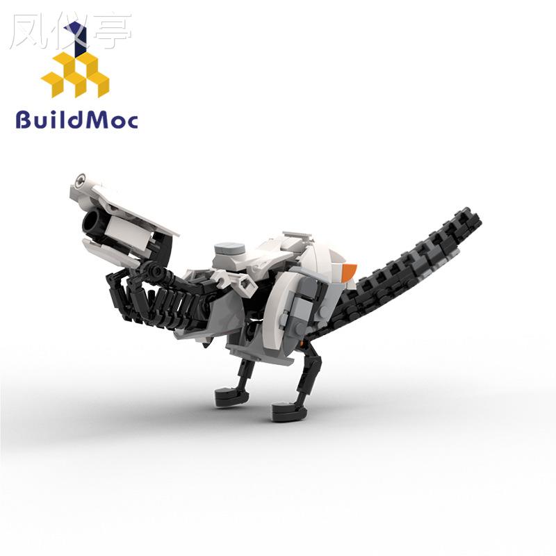 BuildMoc跨境游戏系列怪兽地平线零黎明观察者男孩玩具拼搭积木