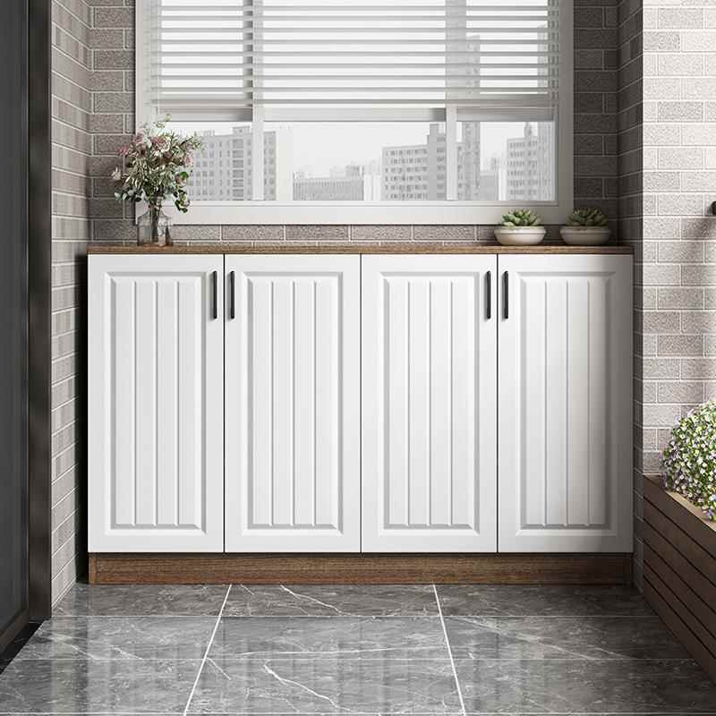 欧式阳台储物柜防晒置物柜家用大容量杂物收纳柜子地柜矮柜飘窗柜