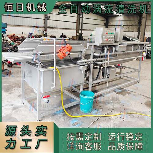 气泡涡流双重清洗机大型喷淋臭氧洗菜机叶菜清洗设备涡流清洗机