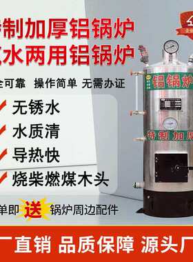 铝制农村家用取暖锅炉燃煤供暖蒸汽暖气炉地暖柴火烧水炉柴煤两用