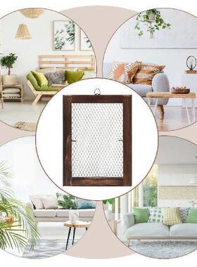 Staghorn Fern Hanging Board Wood Planter Wall Grid Display