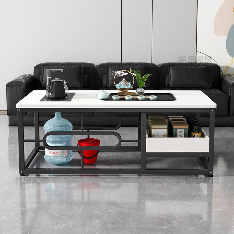 茶几客厅家用茶桌简约办公室小户简易带烧水壶茶桌全套一体茶台