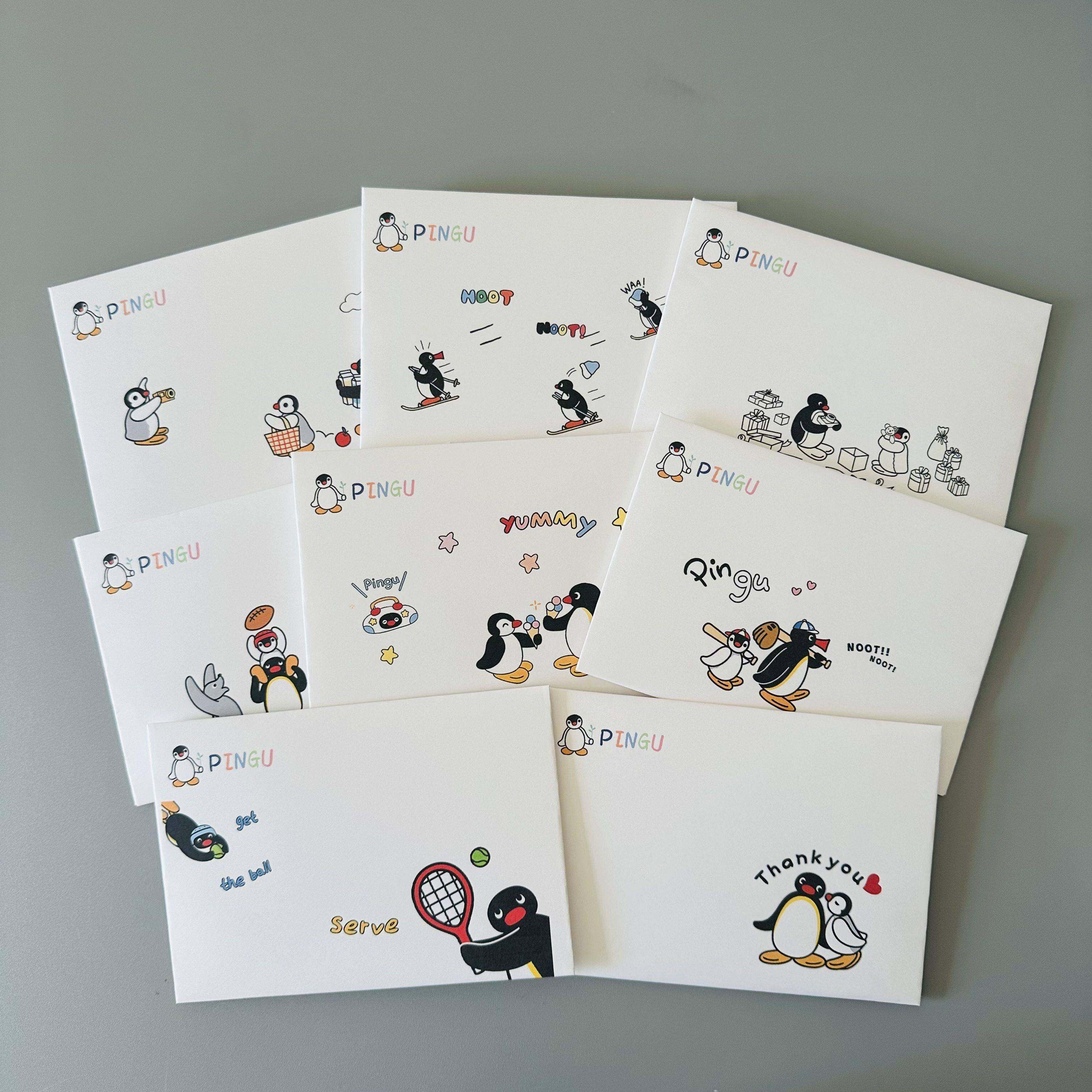 企鹅家族信纸信封套装高颜值可爱加厚牛皮手写情书毕业成人礼贺卡,文具电教/文化用品/商务用品,信封,淘宝优惠券,粉丝福利购,淘宝优惠卷