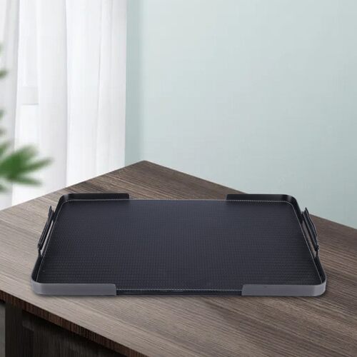 新中式客厅简约置物盘 长方形样板间收纳盘 酒店轻奢玄关摆件托盘