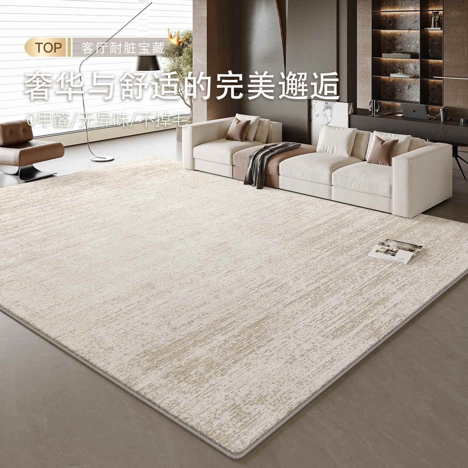 地毯客厅2025新款意式极简风卧室轻奢高级感沙发免洗房间防水垫