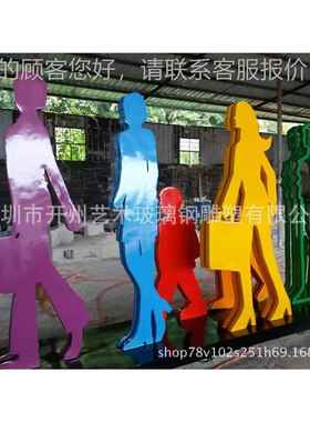 玻璃场03298钢广公园抽象运动员雕车塑骑单雕塑动漫物雕塑人大型