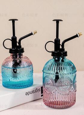 L791家用粉蓝喷壶一大一小居家装饰摆件客厅书房高颜值创意