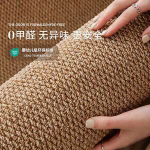 防水防客厅客厅地毯地纯色耐脏一擦即净卧污室仿床边防滑毯毯剑麻