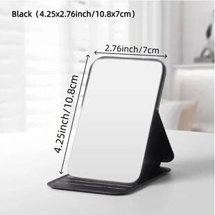 Portable 4.25x2.76inch Piece Simple Makeup Mirror Folding