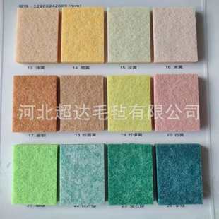 毛毡板墙贴吸音板9mm聚酯纤维隔音板装 饰材料背胶自粘隔音毡
