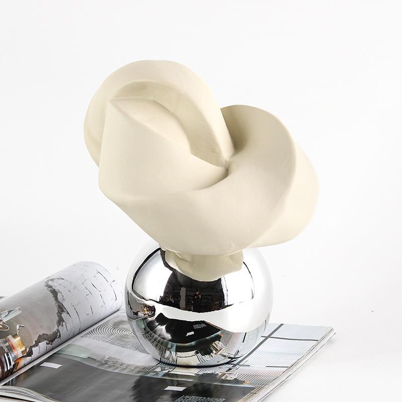 现代创意抽象扭转客摆样板间书房厅酒店民宿设计软师艺术件装ZOD