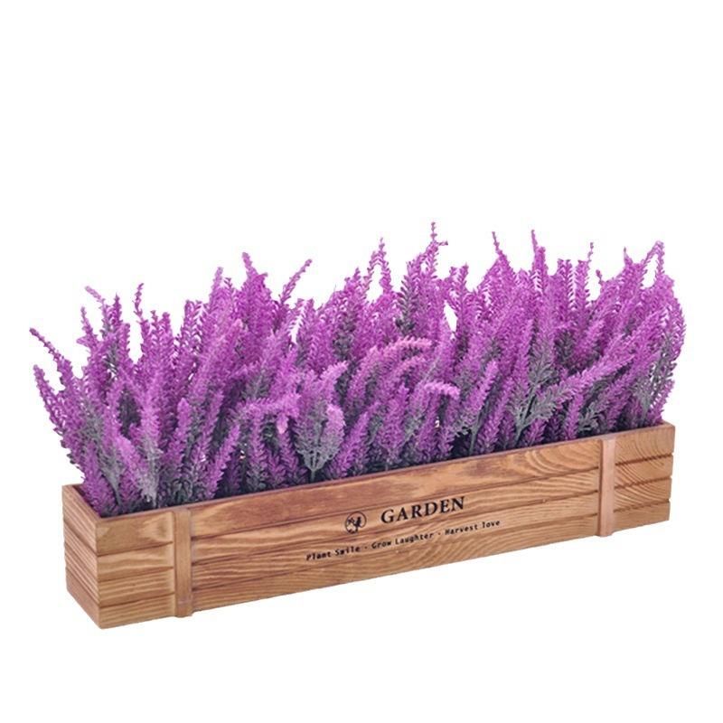 50CM木栅栏花绿植假花套装仿真花摆设客厅摆件桌面窗台摆件绢花