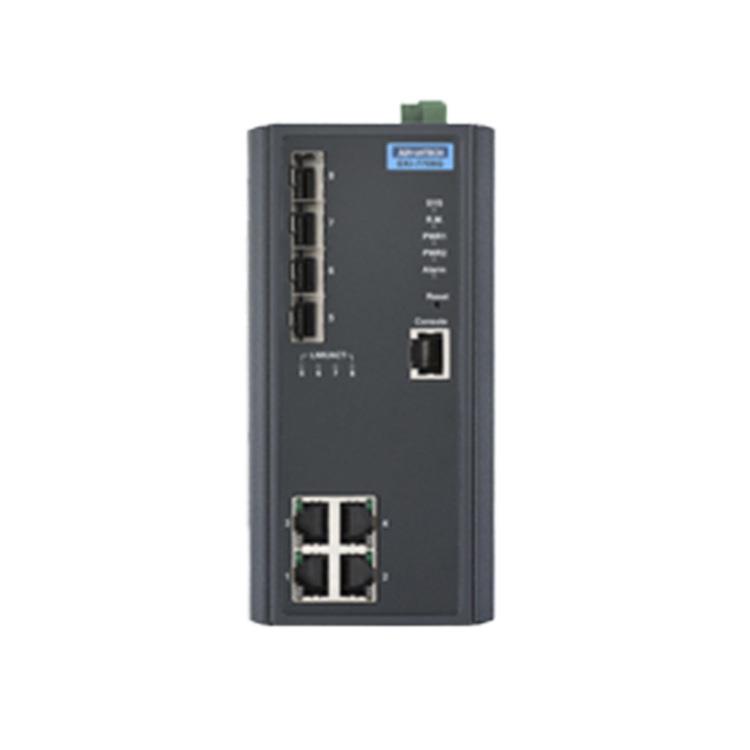 研华交换EK型IEKI-7708-770机8E-4FI千兆插SFP槽4百兆电口宽温网