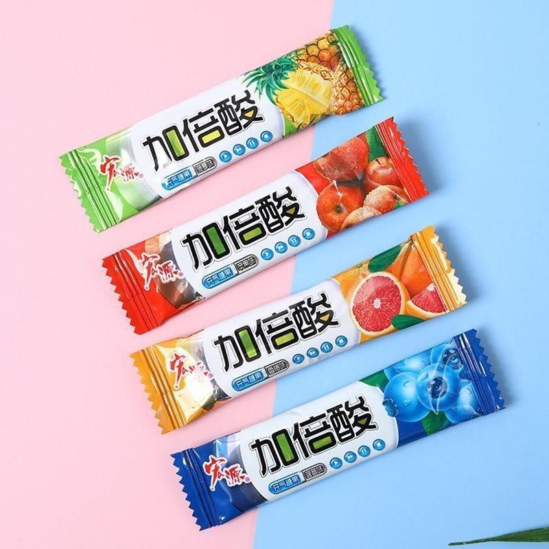 水果味怀旧软糖宏源加倍酸软糖网红糖果小零食8090后怀旧水果