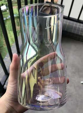 中古办公桌器皿工艺品水培龟背竹花瓶欧风花器摆件居家中式禅意