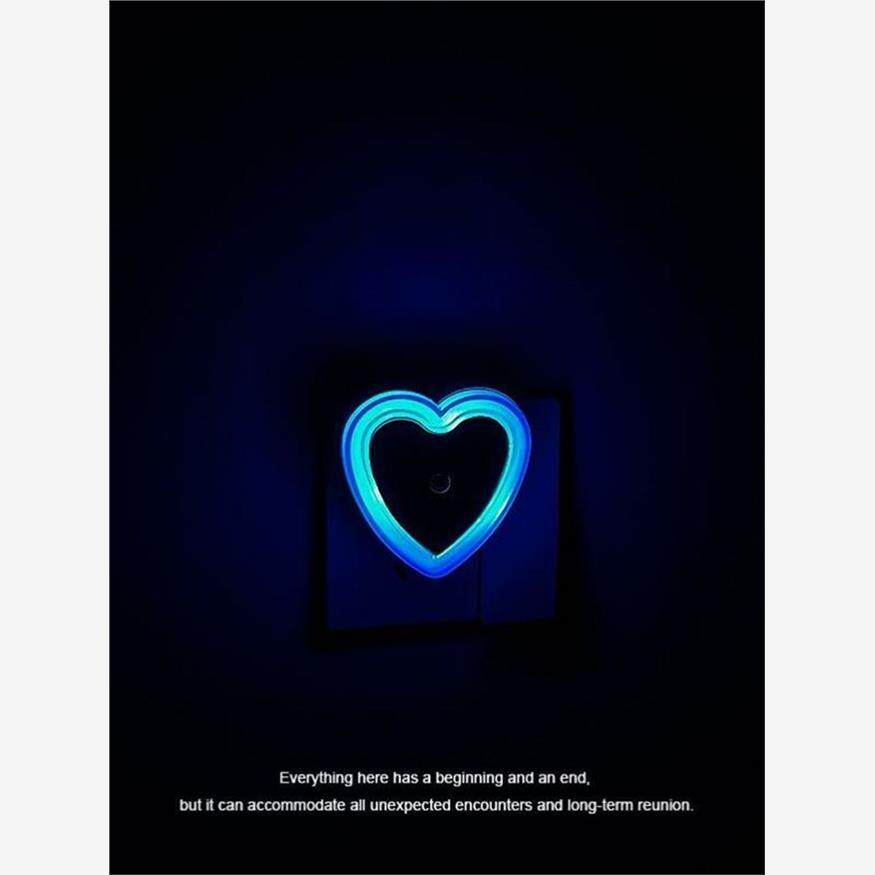 夜灯，微弱灯，特殊暗夜灯，超小型简易心脏灯控制传感器卧室节能